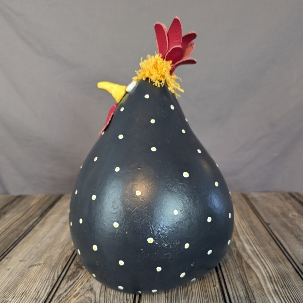 Painted Gord chicken/hen handmade - Picture 3 of 8